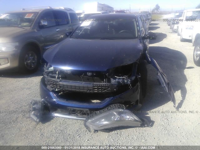 1HGCR2F54EA140377 - 2014 HONDA ACCORD SPORT Көк фото 6