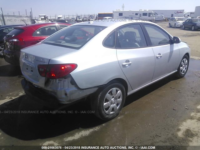 KMHDU46D79U596720 - 2009 HYUNDAI ELANTRA GLS/SE SILVER photo 4