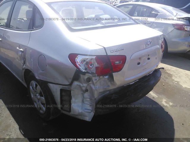 KMHDU46D79U596720 - 2009 HYUNDAI ELANTRA GLS/SE SILVER photo 6