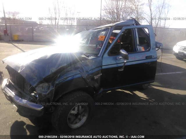 1FMCU14T8HUC08915 - 1987 FORD BRONCO II BLUE photo 2