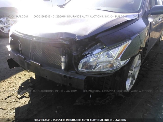 1N4AA5AP4BC812290 - 2011 NISSAN MAXIMA S/SV BLACK photo 6