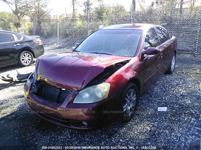 1N4AL11D06C102320 - 2006 NISSAN ALTIMA S/SL RED photo 2