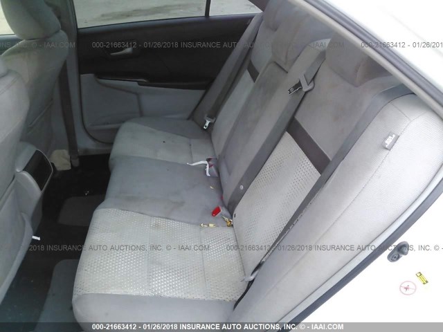 4T1BF1FK9CU132012 - 2012 TOYOTA CAMRY SE/LE/XLE WHITE photo 8