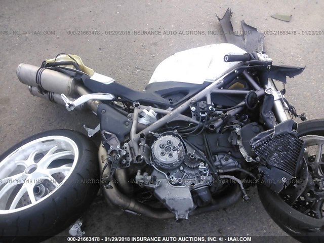 ZDM1XBGV49B009822 - 2009 DUCATI 848 WHITE photo 4