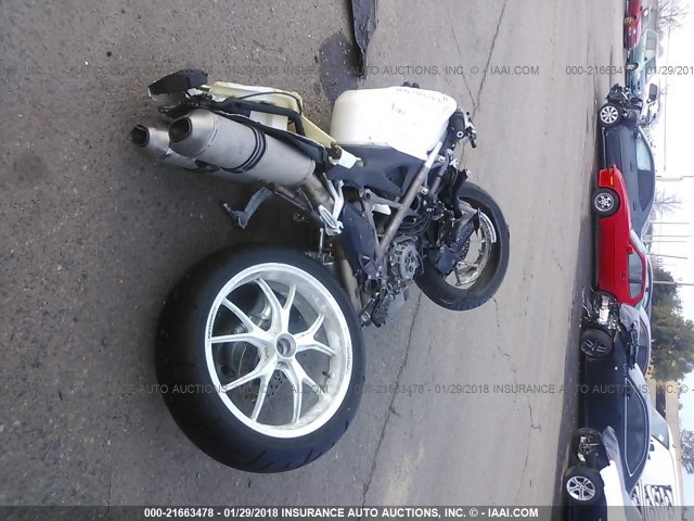 ZDM1XBGV49B009822 - 2009 DUCATI 848 WHITE photo 6