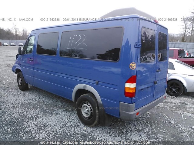 WD5PD644X45676565 - 2004 SPRINTER 2500 SPRINTER  BLUE photo 3