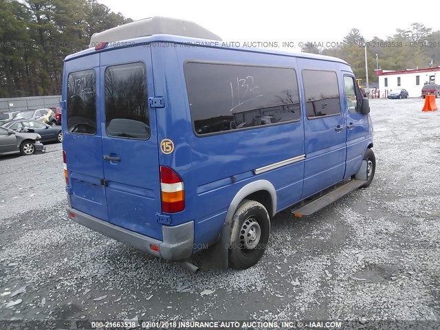 WD5PD644X45676565 - 2004 SPRINTER 2500 SPRINTER  BLUE photo 4