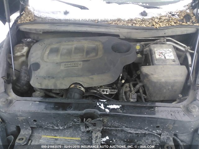3GNBAADB1AS616525 - 2010 CHEVROLET HHR LS შავი ფოტო 10