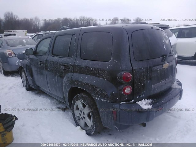 3GNBAADB1AS616525 - 2010 CHEVROLET HHR LS შავი ფოტო 3