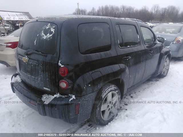 3GNBAADB1AS616525 - 2010 CHEVROLET HHR LS შავი ფოტო 4