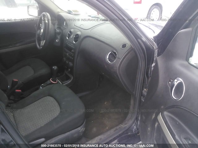 3GNBAADB1AS616525 - 2010 CHEVROLET HHR LS შავი ფოტო 5