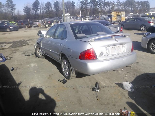 3N1CB51D86L472015 - 2006 NISSAN SENTRA 1.8/1.8S SILVER photo 3