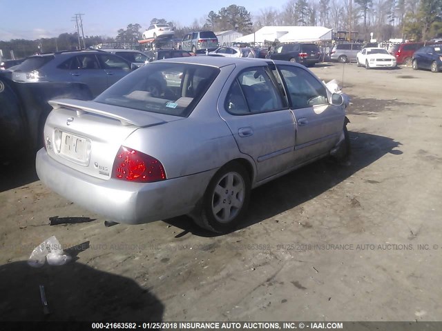 3N1CB51D86L472015 - 2006 NISSAN SENTRA 1.8/1.8S SILVER photo 4