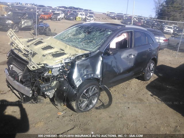 KNDCE3LC9H5052876 - 2017 KIA NIRO EX TOURING GRAY photo 2