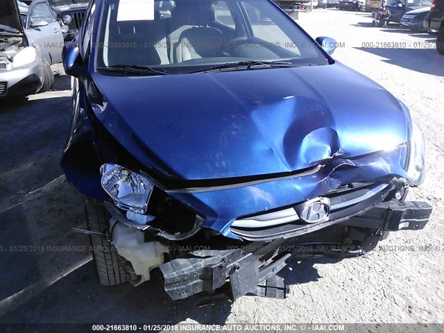 KMHCT4AE0GU963968 - 2016 HYUNDAI ACCENT BLUE photo 6