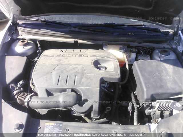 1G1ZC5E13BF188440 - 2011 CHEVROLET MALIBU 1LT 银色 照片 10