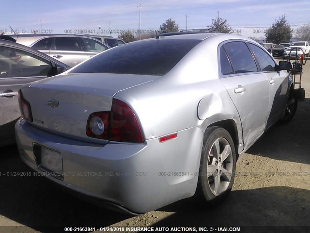 1G1ZC5E13BF188440 - 2011 CHEVROLET MALIBU 1LT 银色 照片 4