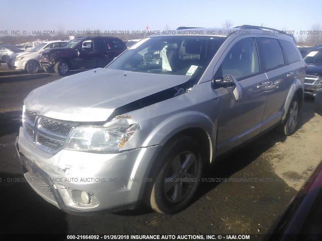 3C4PDCBG9CT174347 - 2012 DODGE JOURNEY SXT SILVER photo 2