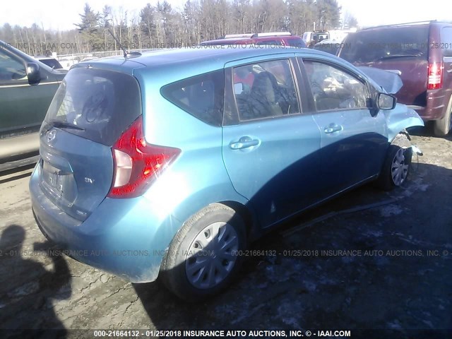 3N1CE2CPXGL352442 - 2016 NISSAN VERSA NOTE S/S PLUS/SV/SL/SR BLUE photo 4