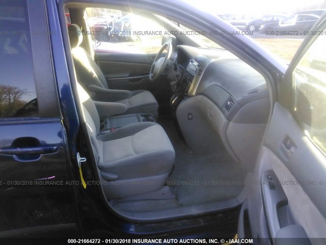 5TDZK23CX7S034361 - 2007 TOYOTA SIENNA CE/LE BLUE photo 5