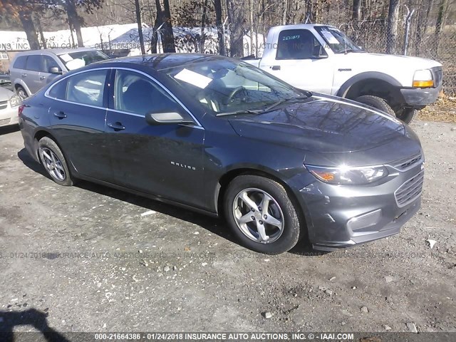 1G1ZB5ST4HF151169 - 2017 CHEVROLET MALIBU LS GRAY photo 1