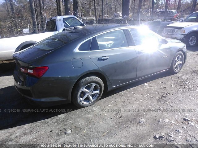 1G1ZB5ST4HF151169 - 2017 CHEVROLET MALIBU LS GRAY photo 4