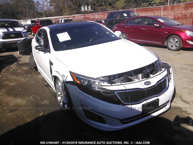 5XXGR4A68FG504107 - 2015 KIA OPTIMA SX WHITE photo 1