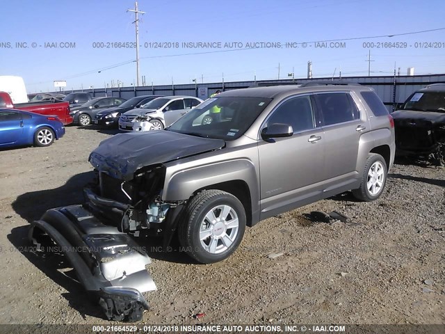 2GKALSEKXC6308889 - 2012 GMC TERRAIN SLE GRAY photo 2