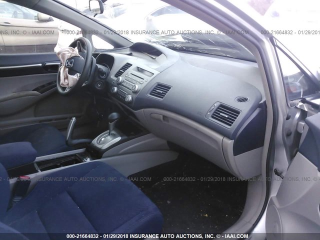 JHMFA36249S007714 - 2009 HONDA CIVIC HYBRID SILVER photo 5