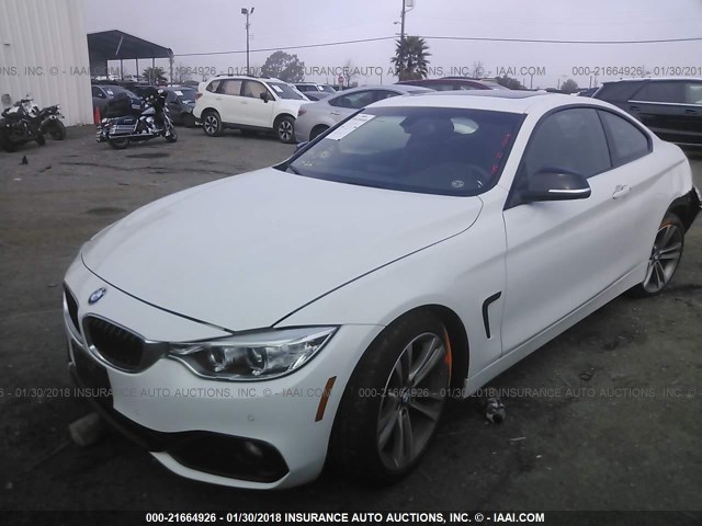 WBA3N7C55FK224955 - 2015 BMW 428 I WHITE photo 2