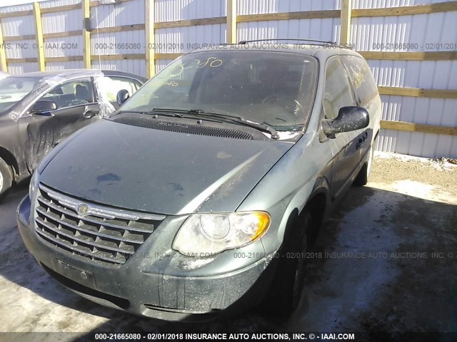 2A4GP54L07R222799 - 2007 CHRYSLER TOWN & COUNTRY TOURING BLUE photo 2