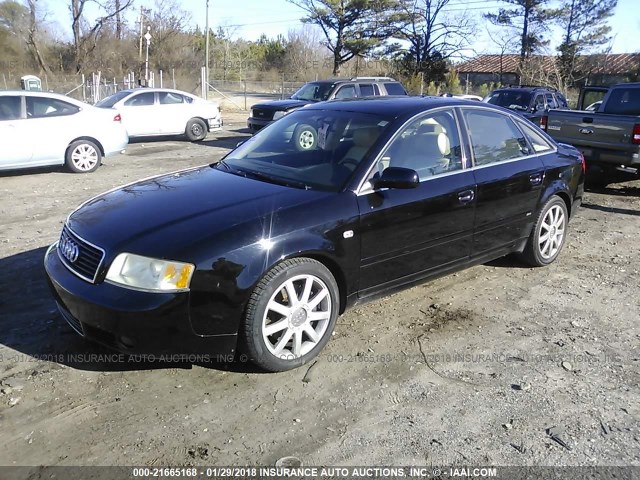 WAUCD64B04N097920 - 2004 AUDI A6 S-LINE QUATTRO BLACK photo 2