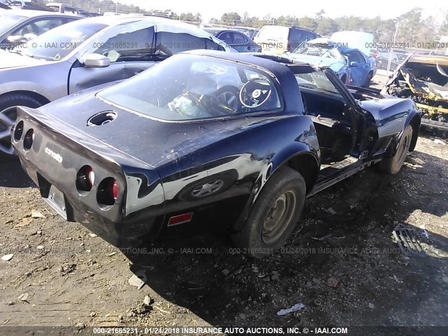 1Z876AS435451 - 1980 CHEV CORVETTE  BLACK photo 4