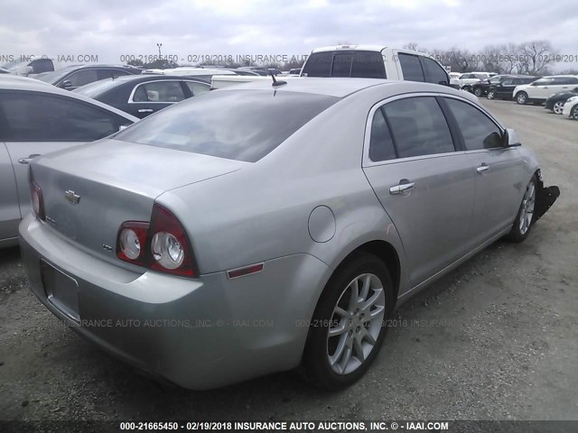 1G1ZK57798F213628 - 2008 CHEVROLET MALIBU LTZ 银色 照片 4