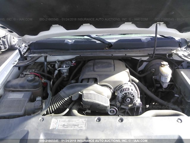 1GCSKPEA9AZ284044 - 2010 CHEVROLET SILVERADO K1500 WHITE photo 10