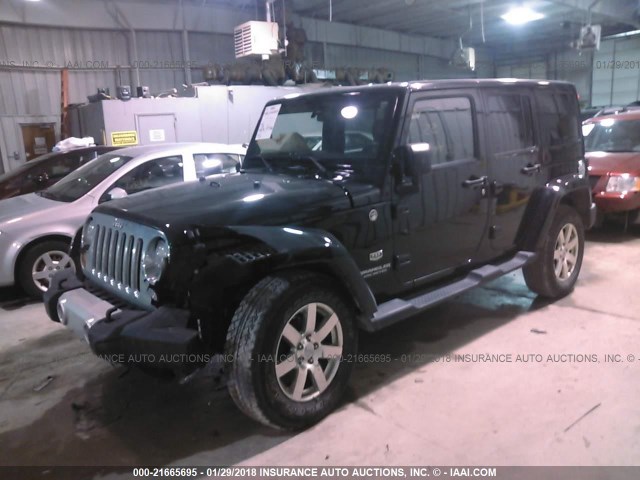 1J4BA7H18BL589581 - 2011 JEEP WRANGLER UNLIMITE JEEP 70TH ANNIVERSARY BLACK photo 2