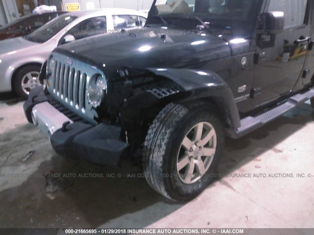 1J4BA7H18BL589581 - 2011 JEEP WRANGLER UNLIMITE JEEP 70TH ANNIVERSARY BLACK photo 6