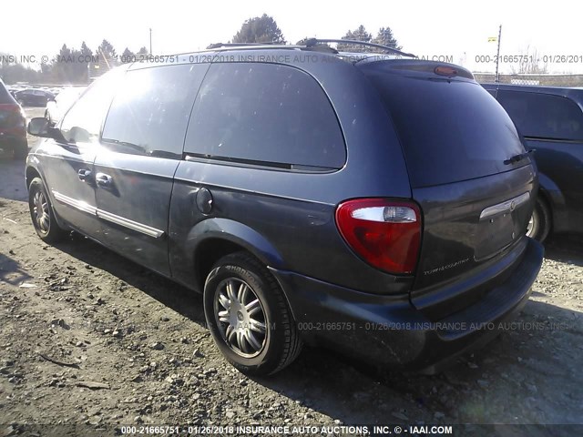 2A4GP54L37R216477 - 2007 CHRYSLER TOWN & COUNTRY TOURING BLUE photo 3