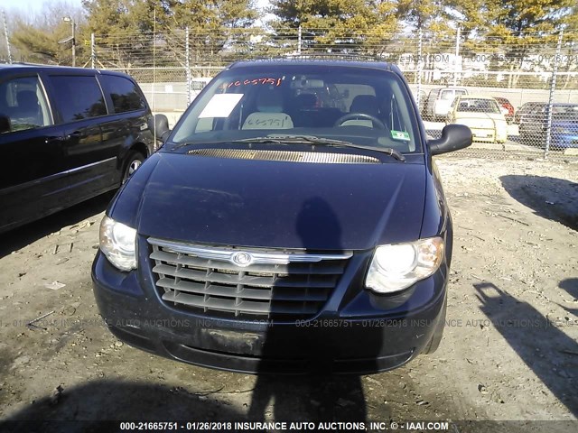 2A4GP54L37R216477 - 2007 CHRYSLER TOWN & COUNTRY TOURING BLUE photo 6