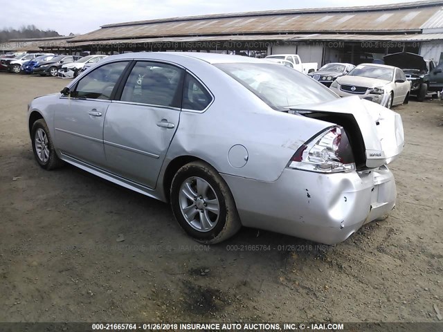 2G1WA5E31E1148881 - 2014 CHEVROLET IMPALA LIMITED LS SILVER photo 3