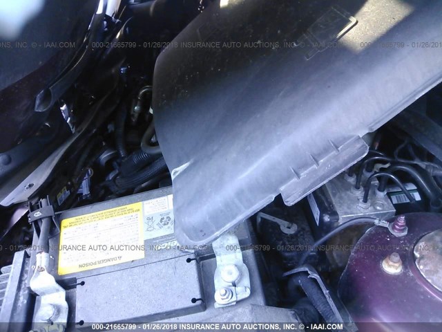 1G1ZE5EB1AF145281 - 2010 CHEVROLET MALIBU LTZ 红色 照片 10