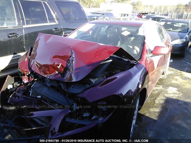 1G1ZE5EB1AF145281 - 2010 CHEVROLET MALIBU LTZ 红色 照片 2