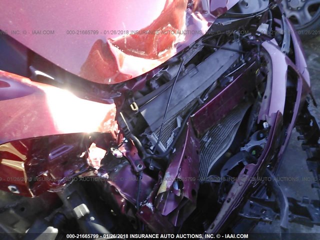 1G1ZE5EB1AF145281 - 2010 CHEVROLET MALIBU LTZ 红色 照片 6