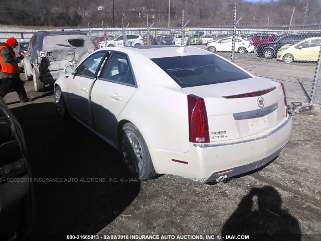 1G6DS5ED9B0138582 - 2011 CADILLAC CTS PREMIUM COLLECTION WHITE photo 3