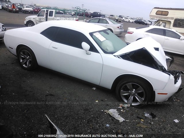 2C3CDZAG1GH119381 - 2016 DODGE CHALLENGER SXT WHITE photo 1