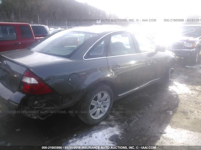 1FAHP27116G176649 - 2006 FORD FIVE HUNDRED SEL GRAY photo 4