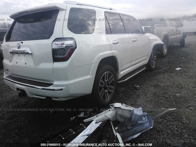 JTEBU5JR7J5517951 - 2018 TOYOTA 4RUNNER SR5 PREM/LTDL/TRAIL/TRD WHITE photo 4