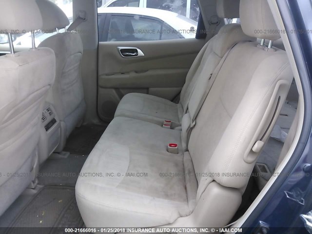 5N1AR2MN1DC645493 - 2013 NISSAN PATHFINDER S/SV/SL/PLATINUM 海军蓝 照片 8