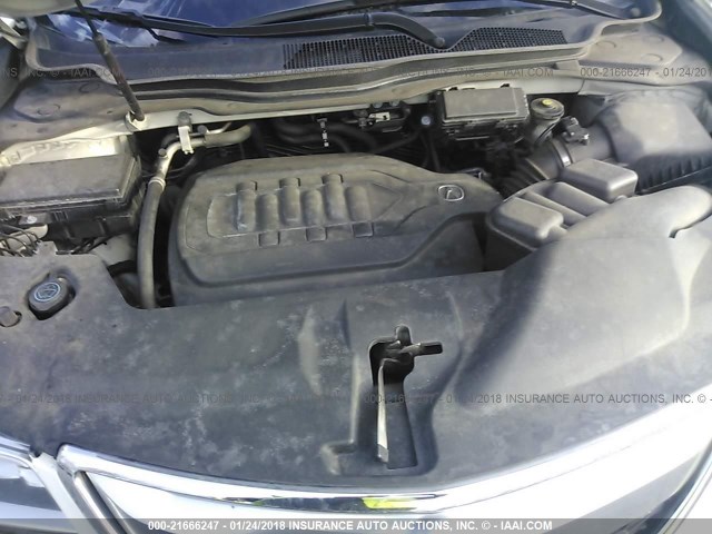 5FRYD4H41FB003407 - 2015 ACURA MDX TECHNOLOGY WHITE photo 10