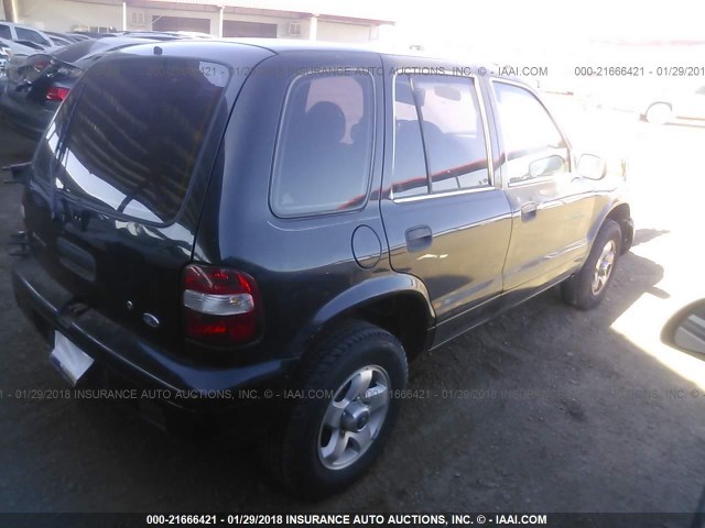 KNDJA7233X5617312 - 1999 KIA SPORTAGE BLACK photo 4